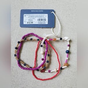 Universal Thread Multicolor Beaded Bracelets